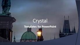  Presentation with nighttime - Slide set enhanced with charles-bridge-at-nighttime-prague background and a gray colored foreground