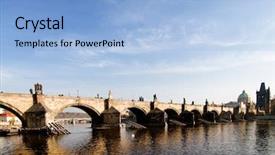  Presentation with czech republic - Colorful presentation enhanced with charles bridge in autumn prague backdrop and a  colored foreground