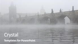  Presentation with bridge over troubled waters - Beautiful slide deck featuring charles bridge in prague czech backdrop and a gray colored foreground