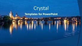  Presentation with czech republic - Slide deck consisting of charles-bridge-in-sunset-time background and a ocean colored foreground