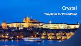  Presentation with jacques charles - Cool new presentation theme with charles bridge prague czech republic backdrop and a gray colored foreground