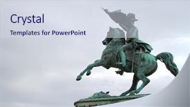  Presentation with vienna - Presentation theme having charles of austria in vienna background and a  colored foreground