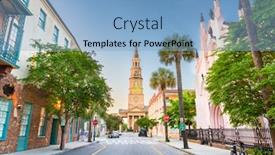  Presentation with quarter - Audience pleasing presentation consisting of charleston-south-carolina-usa-view backdrop and a light blue colored foreground