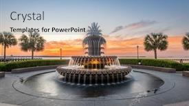  Presentation with charleston - Slides enhanced with charleston-south-carolina-usa background and a light blue colored foreground