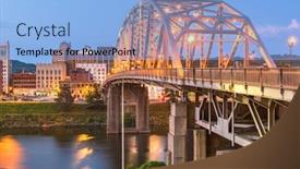  Presentation with charleston - Presentation design featuring charleston-west-virginia-usa-downtown background and a light blue colored foreground