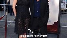  Presentation with theatre - Colorful PPT theme enhanced with charlize-theron-and-sean-penn backdrop and a dark gray colored foreground