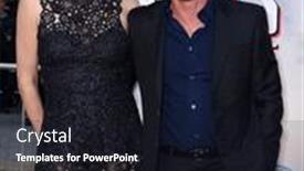  Presentation with theatre - Cool new presentation design with charlize-theron-and-sean-penn backdrop and a wine colored foreground