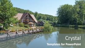  Presentation with water plant - Theme featuring charlotta-valley-july-07-house background and a light blue colored foreground