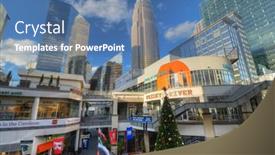  Presentation with complex - Presentation theme having charlotte-december-23-epicentre background and a ocean colored foreground