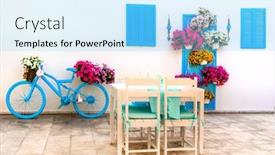  Presentation with old style - Colorful slides enhanced with charming-bar-decoration-design backdrop and a arctic colored foreground