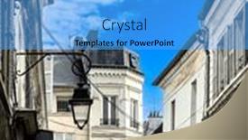  Presentation with heritage - PPT theme with charming-french-heritage-discovering background and a light blue colored foreground