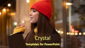  Presentation with smoking - Amazing presentation design having charming-happy-girl-in-hat backdrop and a tawny brown colored foreground