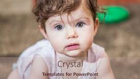  Presentation with baby walk - Theme enhanced with charming-little-girl-with-beautiful background and a coral colored foreground