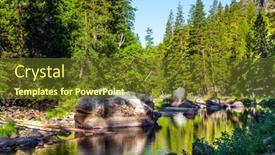  Presentation with yosemite - Amazing slide deck having charming-little-lake backdrop and a  colored foreground