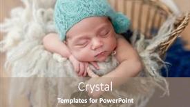  Presentation with sleeping baby - Presentation consisting of charming-newborn-baby-boy-sleeping background and a coral colored foreground