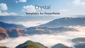  Presentation with earth eye - Slide deck having charming-summer-scene background and a light blue colored foreground