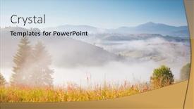  Presentation with earth eye - Amazing PPT layouts having charming-summer-scene backdrop and a light blue colored foreground