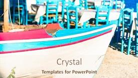  Presentation with traditional - Beautiful presentation featuring charming-traditional-seaside-taverns-restaurants backdrop and a cream colored foreground