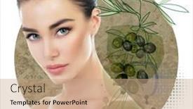  Presentation with labels - Audience pleasing slides consisting of charming-woman-with-beautiful-bright backdrop and a coral colored foreground