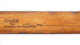  Presentation with wood board - Slides featuring charred wood board isolated background and a gold colored foreground