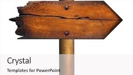  Presentation with wood-board - Slides enhanced with charred wood board isolated background and a white colored foreground