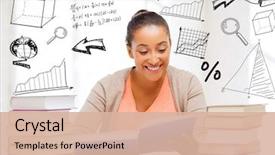  Presentation with international student - PPT theme featuring pagoda - is located in fujiyoshida japan background and a sky blue colored foreground.