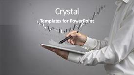  Presentation with data analytics - Colorful slide set enhanced with chart graph information with japanese backdrop and a gray colored foreground