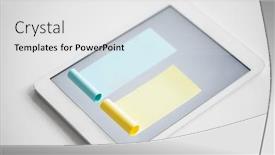  Presentation with blue yellow - Slide deck with chart-made-up-of-blue background and a white colored foreground