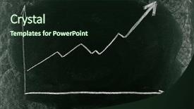  Presentation with abstract chart business - Slides enhanced with chart on blackboard showing increase background and a wine colored foreground