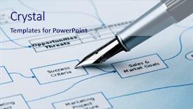 Presentation with process flow chart - Theme enhanced with  background and a  colored foreground