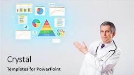  Presentation with juvenile court intake process - Beautiful slide set featuring chart pyramid - middle aged nutritionist with nutrient backdrop and a  colored foreground