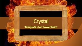  Presentation with free - Slide set having chartboard in fire with free background and a red colored foreground