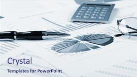  Presentation with sales - Slides consisting of charts and graphs of sales background and a sky blue colored foreground