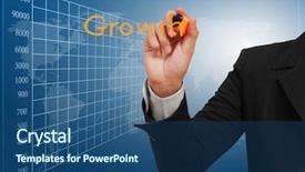  Presentation with activity graph showing an earthquake - Cool new slides with charts diagram - hand showing graph isolated backdrop and a ocean colored foreground