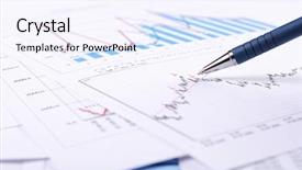  Presentation with sales - Theme consisting of charts and graphs of sales background and a sky blue colored foreground