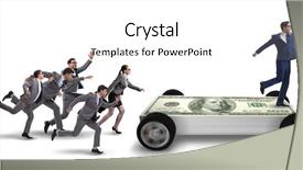  Presentation with business growth dollar - Audience pleasing slides consisting of chase - businessman in the business concept backdrop and a white colored foreground