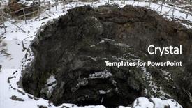  Presentation with lava - Presentation having chasm created by a gas background and a  colored foreground