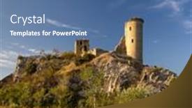  Presentation with france - Slides enhanced with chateau-de-l-hers-ruins background and a  colored foreground