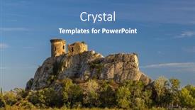  Presentation with france - Slide deck having chateau-de-l-hers-ruins background and a  colored foreground