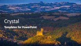  Presentation with france - Slide deck enhanced with chateau-de-najac-aveyron-southern background and a tawny brown colored foreground