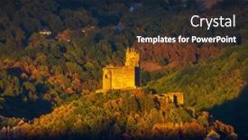  Presentation with france - Theme having chateau-de-najac-aveyron-southern background and a wine colored foreground