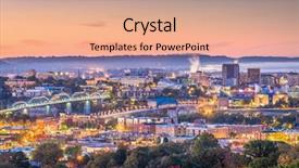  Presentation with chattanooga - Colorful PPT layouts enhanced with chattanooga tennessee usa downtown city backdrop and a coral colored foreground