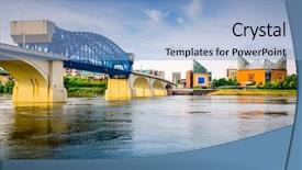  Presentation with chattanooga - Cool new presentation theme with chattanooga tennessee usa downtown city backdrop and a light blue colored foreground