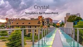  Presentation with chattanooga - Presentation theme consisting of chattanooga-tennessee-usa-downtown-cityscape background and a light blue colored foreground