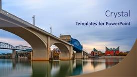  Presentation with chattanooga - Beautiful PPT layouts featuring chattanooga-tennessee-usa-downtown-skyline backdrop and a light blue colored foreground