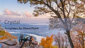  Presentation with chattanooga - Slide set with chattanooga-tennessee-usa-view background and a light blue colored foreground