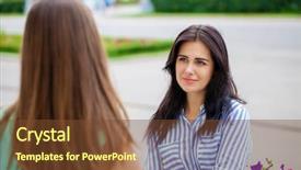  Presentation with empty - Audience pleasing PPT theme consisting of chatter from which the head backdrop and a tawny brown colored foreground