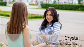  Presentation with head - PPT layouts featuring chatter from which the head background and a soft green colored foreground