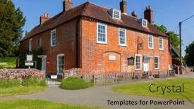  Presentation with museum - Audience pleasing slide set consisting of chawton-uk-jun-8-2013 backdrop and a gold colored foreground