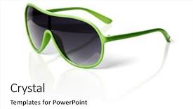  Presentation with cheap - Beautiful slides featuring cheap 1980s style plastic sunglasses backdrop and a white colored foreground